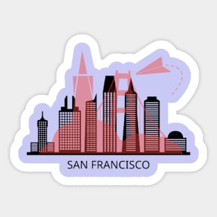 T-shirt san frncisco Sticker